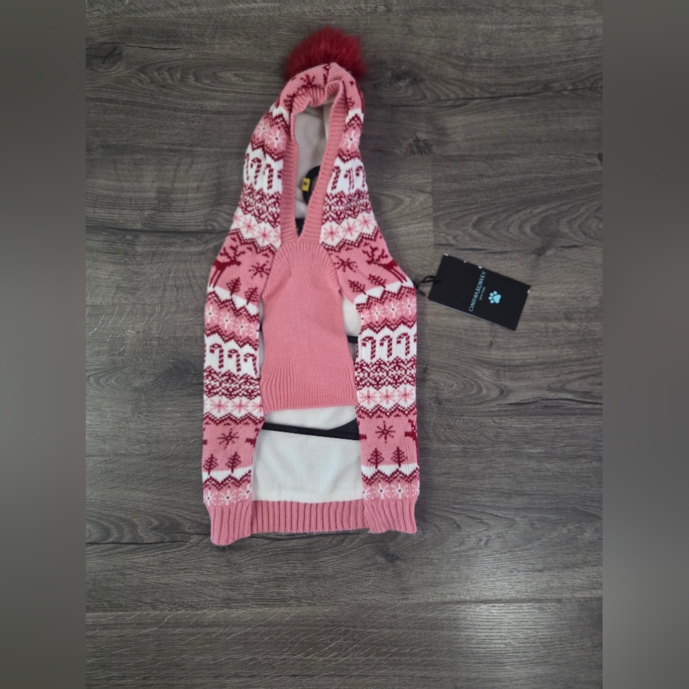 Cynthia Rowley Dog Holiday Sweater Size M NWT